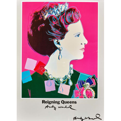 ANDY WARHOL : 'Reigning Queens (Queen Margarethe II of Denmark)' (DOBIASCHOFSKY AUKTIONEN AG)