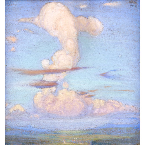 FRAN�OIS DE RIBAUPIERRE : Wolken �ber Landschaft (DOBIASCHOFSKY AUKTIONEN AG)
