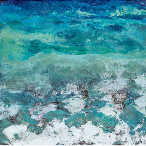 ANNA ACHILLEOS-ST�UBLI : Encaustic seascape (DOBIASCHOFSKY AUKTIONEN AG)