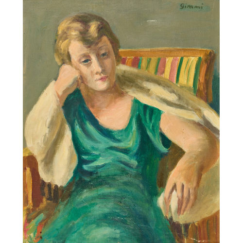 WILHELM GIMMI : 'Femme au fauteuil' (DOBIASCHOFSKY AUKTIONEN AG)