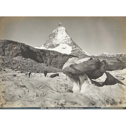 GEBR�DER (BRUNO WEHRLI : 'Gletschertisch auf dem Gornergletscher' (DOBIASCHOFSKY AUKTIONEN AG)