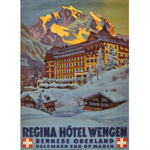WALDEMAR THEOPHIL FINK : 'Regina H�tel Wengen Bernese Oberland' (DOBIASCHOFSKY AUKTIONEN AG)
