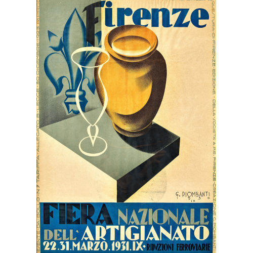 GIUSEPPE PIOMBANTI AMMANNATI : 'Firenze - Fiera Nazionale dell'Artigianato 1931' (DOBIASCHOFSKY AUKTIONEN AG)