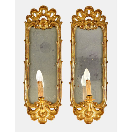 PAAR SPIEGELAPPLIQUEN : Stil Louis XV, Schweiz, 19. Jh (DOBIASCHOFSKY AUKTIONEN AG)