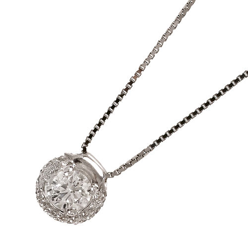 BRILLANT-ANH�NGER MIT KETTE : (DOBIASCHOFSKY AUKTIONEN AG)
