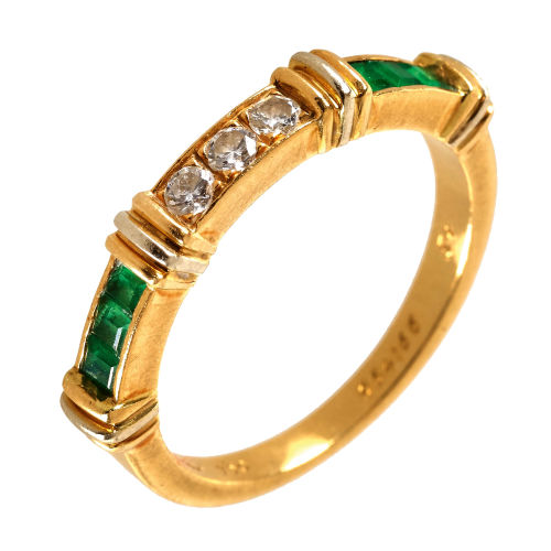 BRILLANT-SMARAGD-RING : Cartier, 'Contessa', Paris (DOBIASCHOFSKY AUKTIONEN AG)