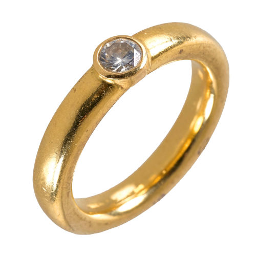 SOLITAIRE-RING : (DOBIASCHOFSKY AUKTIONEN AG)