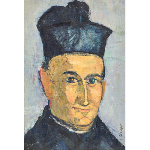 ERNST SAMUEL GEIGER : Portr�t des Pfarrers von Comano (DOBIASCHOFSKY AUKTIONEN AG)
