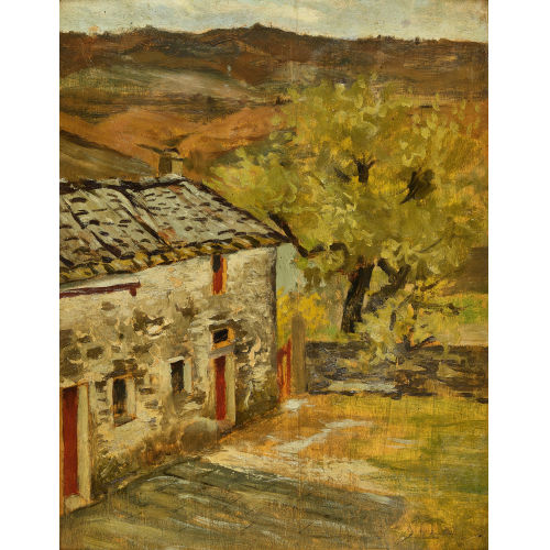 SILVESTRO LEGA : 'Casa colonica al Gabbro' (DOBIASCHOFSKY AUKTIONEN AG)
