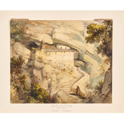 CARL FRIEDRICH LESSING : Aufstieg zum Kloster (DOBIASCHOFSKY AUKTIONEN AG)