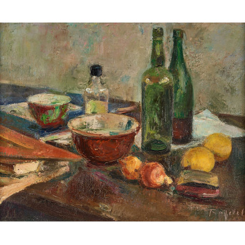 FRIEDRICH TRAFFELET : Stillleben im Atelier (DOBIASCHOFSKY AUKTIONEN AG)