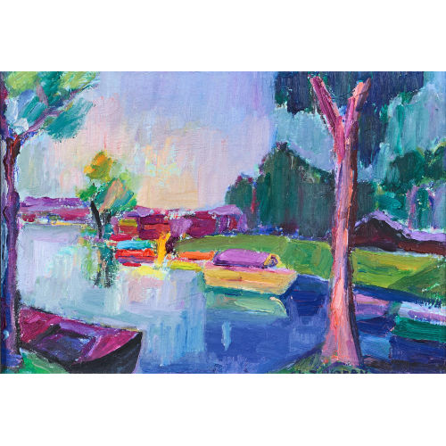 CHRISTIANE ZUFFEREY : Flusslandschaft (DOBIASCHOFSKY AUKTIONEN AG)