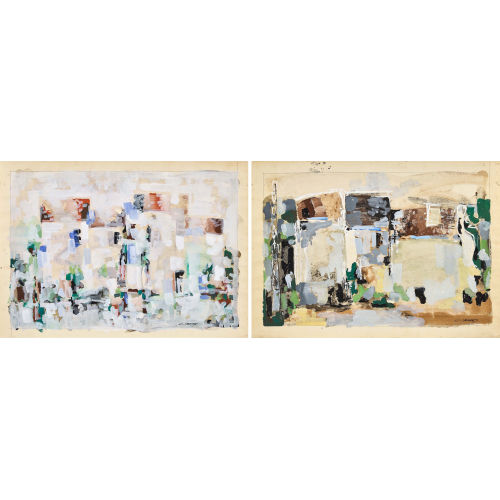 CLAUDE VENARD : 'Paysage blanc'/'Paysage'. Gegenst�cke (DOBIASCHOFSKY AUKTIONEN AG)