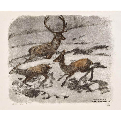 ROBERT HAINARD : 'Cerf et biches dans la p�nombre' (DOBIASCHOFSKY AUKTIONEN AG)