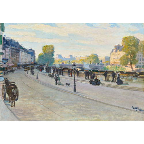GUSTAVE POETZSCH : Les quais de la Seine (DOBIASCHOFSKY AUKTIONEN AG)