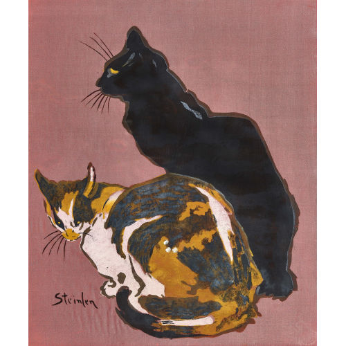 TH�OPHILE-ALEXANDRE STEINLEN : Deux chats (DOBIASCHOFSKY AUKTIONEN AG)