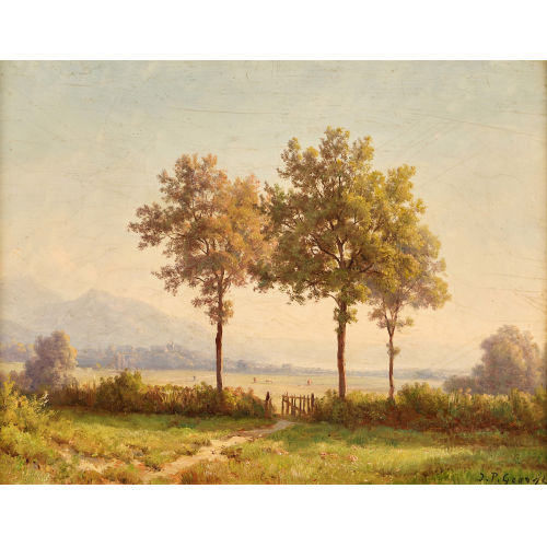 JEAN PHILIPPE GEORGE-JULLIARD : Im Rhonetal mit Lac du Bourget (DOBIASCHOFSKY AUKTIONEN AG)