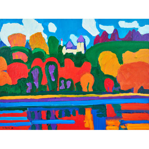 WALTER ROP�L� : 'Schl�sschen beim Thunersee' (DOBIASCHOFSKY AUKTIONEN AG)
