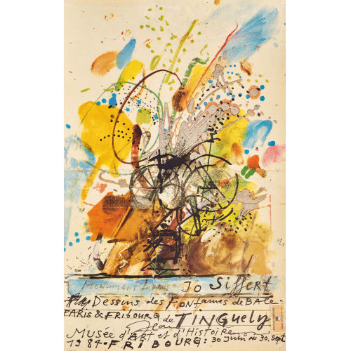 JEAN TINGUELY : Konvolut Autografen (DOBIASCHOFSKY AUKTIONEN AG)