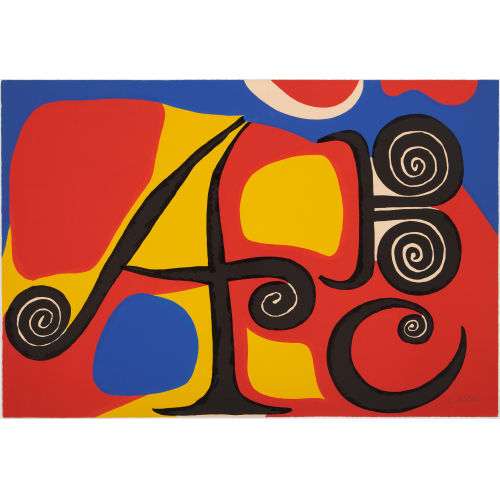 ALEXANDER CALDER : 'Les lettres' (DOBIASCHOFSKY AUKTIONEN AG)