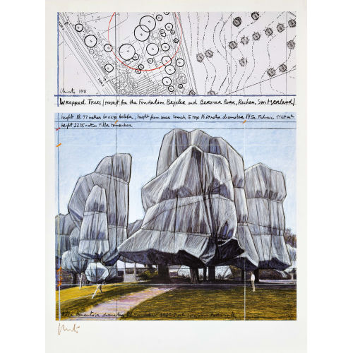 CHRISTO) CHRISTO (EIGTL. JAVACHEFF : 'Wrapped Trees' (DOBIASCHOFSKY AUKTIONEN AG)