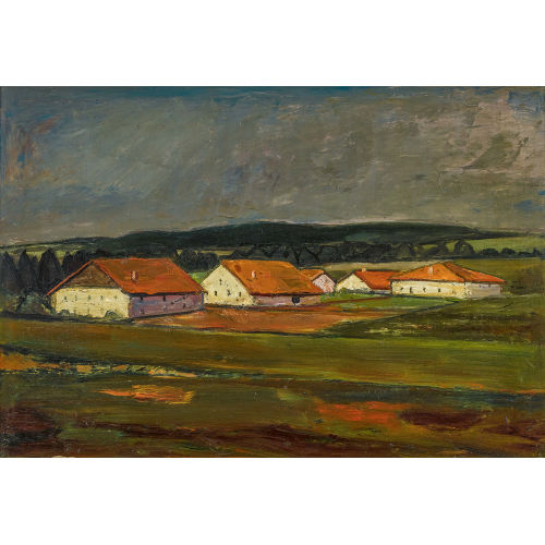 ALBERT SCHNYDER : 'Paysage au ciel gris' (DOBIASCHOFSKY AUKTIONEN AG)