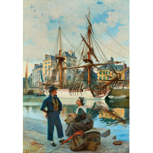 LOUIS R�MY SABATTIER : Die Abreise (DOBIASCHOFSKY AUKTIONEN AG)