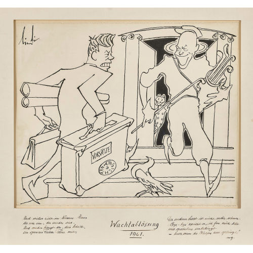 ALBERT) LINDI (EIGTL. LINDEGGER : 'Wachabl�sung 1961' (DOBIASCHOFSKY AUKTIONEN AG)