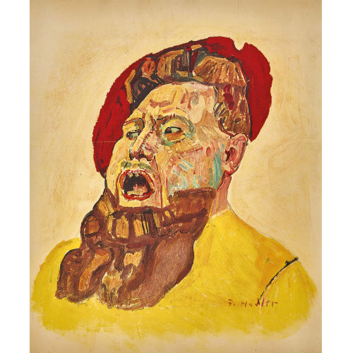 FERDINAND HODLER : Kopf eines Landsknechtes (DOBIASCHOFSKY AUKTIONEN AG)