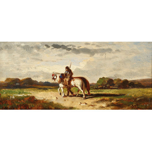 DONAT GUILLOT : Landschaft mit Reiter (DOBIASCHOFSKY AUKTIONEN AG)