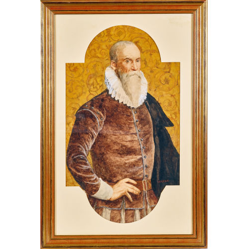 ALBERT ANKER : H�ftportr�t von Ambroise Par� (1510-1590) (DOBIASCHOFSKY AUKTIONEN AG)