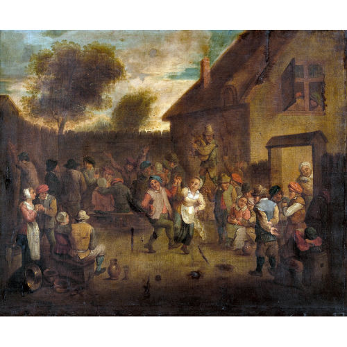 DAVID II TENIERS : B�uerliche Festgesellschaft beim Tanz (DOBIASCHOFSKY AUKTIONEN AG)