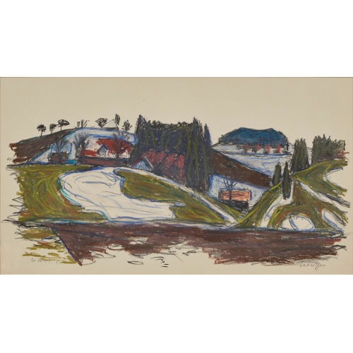 FRED STAUFFER : Schneeschmelze (DOBIASCHOFSKY AUKTIONEN AG)