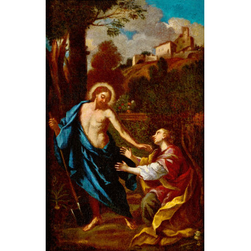 2. H�LFTE 17. JH. R�MISCHE SCHULE : Christus erscheint Maria Magdalena als G�rtner (Noli me tangere) (DOBIASCHOFSKY AUKTIONEN AG)