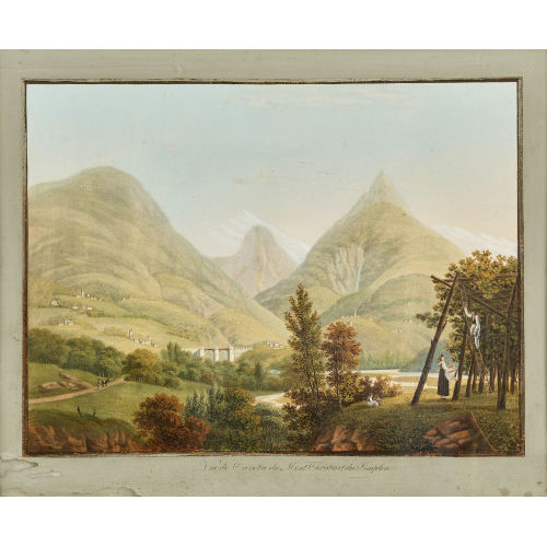 FRANZ HEGI : 'Vue de Crevola du Mont Christes et du Simplon' (DOBIASCHOFSKY AUKTIONEN AG)