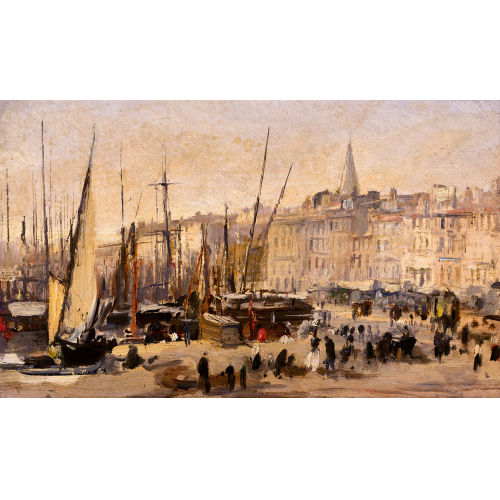 ROBERT CHARLES GUSTAVE LAURENS MOLS : 'Alter Hafen von Marseille' (DOBIASCHOFSKY AUKTIONEN AG)