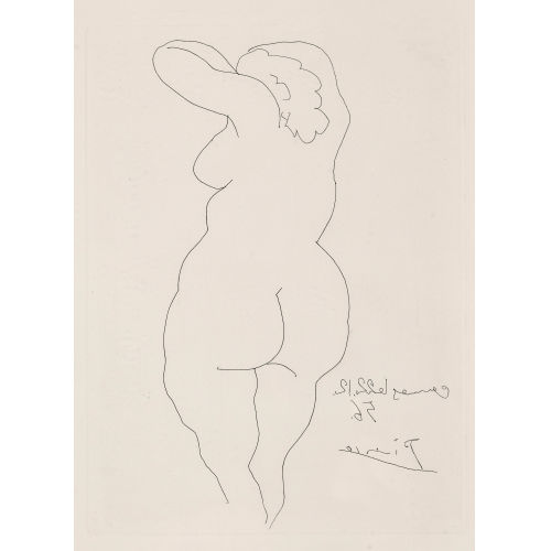 PABLO PICASSO : 'Femme vue de dos' (DOBIASCHOFSKY AUKTIONEN AG)