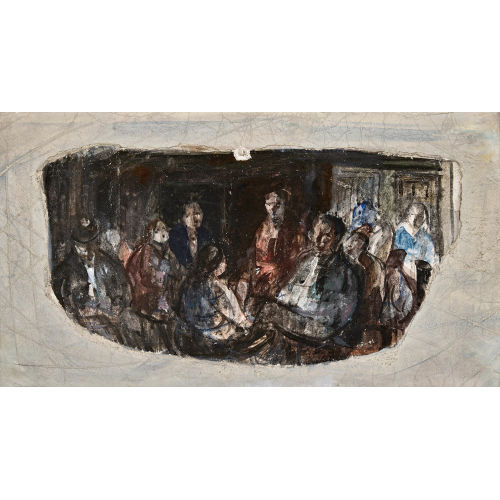 MAX K�MPF : Interieur mit Gesellschaft (DOBIASCHOFSKY AUKTIONEN AG)