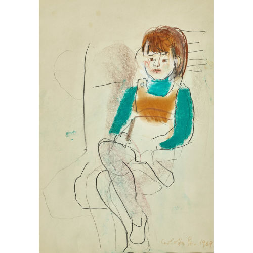 CARLOTTA STOCKER : Sitzendes M�dchen (DOBIASCHOFSKY AUKTIONEN AG)