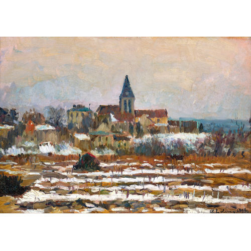 ALBERT MARIE LEBOURG : 'Herblay-sur-Seine, neige' (DOBIASCHOFSKY AUKTIONEN AG)