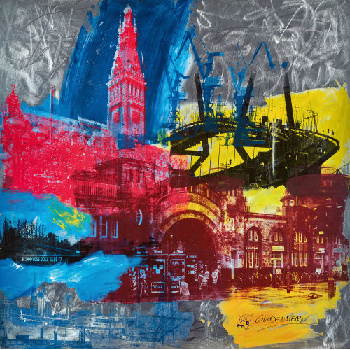PETER UND SMOLKA GULDENSTERN (EIGENT. WOLFRAMM : Hamburger Collage (DOBIASCHOFSKY AUKTIONEN AG)