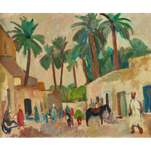 CARL WALTER LINER : 'Algerisches Dorf' (DOBIASCHOFSKY AUKTIONEN AG)