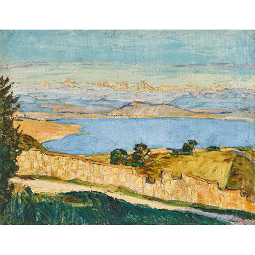 ERNST SAMUEL GEIGER : 'Lac de Neuch�tel' (DOBIASCHOFSKY AUKTIONEN AG)