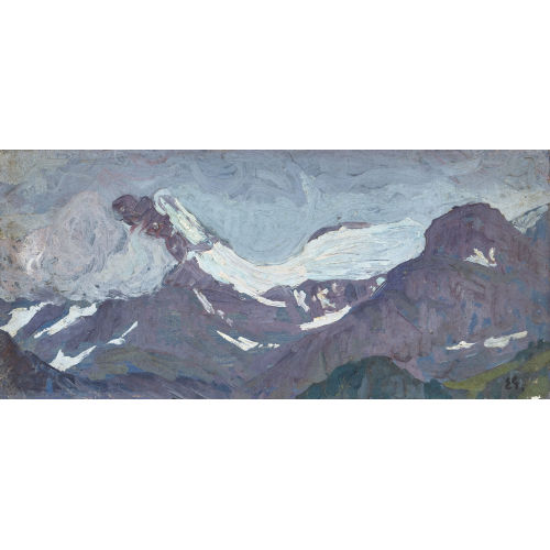 ERNST SAMUEL GEIGER : 'Wildhorngruppe in den Wolken' (DOBIASCHOFSKY AUKTIONEN AG)
