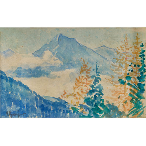 ERNST SAMUEL GEIGER : Berglandschaft (DOBIASCHOFSKY AUKTIONEN AG)
