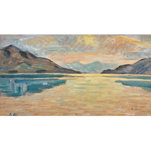 ERNST SAMUEL GEIGER : 'Langensee am Abend' (DOBIASCHOFSKY AUKTIONEN AG)