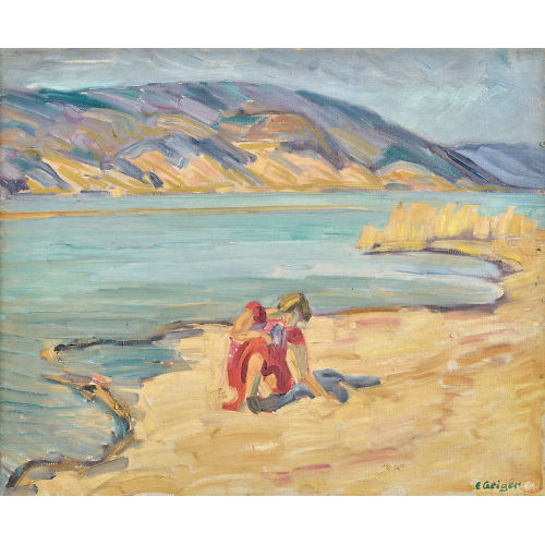 ERNST SAMUEL GEIGER : 'M�dchen am Inselstrand' (DOBIASCHOFSKY AUKTIONEN AG)