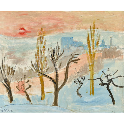 ERNST MORGENTHALER : Winterlandschaft (DOBIASCHOFSKY AUKTIONEN AG)