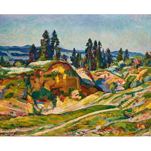 CHARLES L'EPLATTENIER : 'Environs de La Chaux de Fonds' (DOBIASCHOFSKY AUKTIONEN AG)