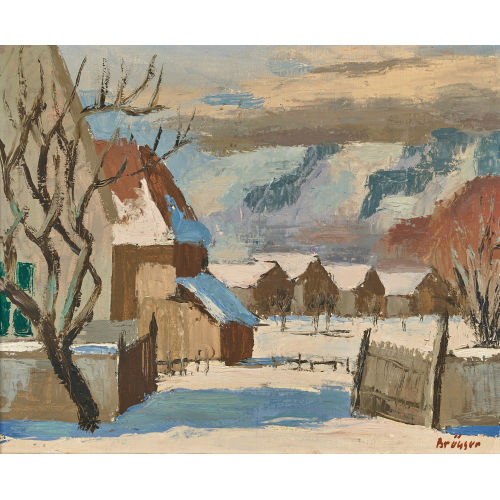 ARNOLD BR�GGER : 'Winterlandschaft' (DOBIASCHOFSKY AUKTIONEN AG)